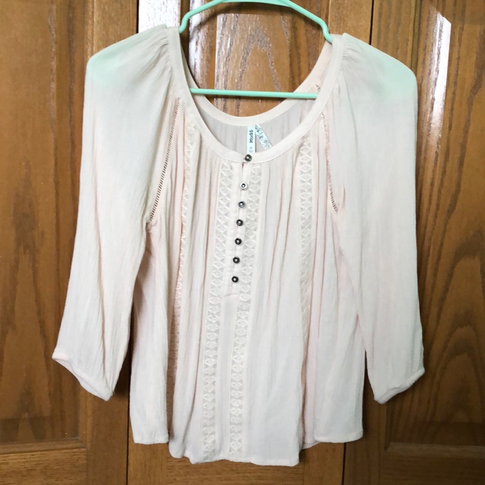 light pink button up blouse